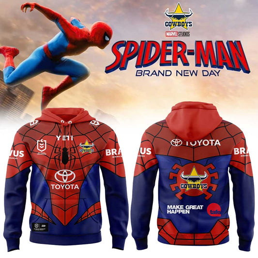 North Queensland Cowboys x Spider-Man 2026 Merch Limited Edition Hoodie