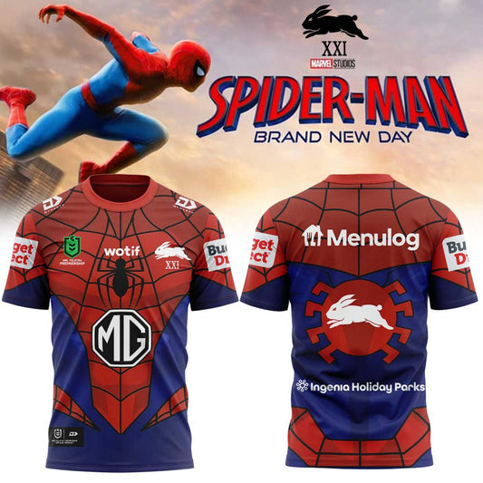 South Sydney Rabbitohs x Spider-Man 2026 Merch Limited Edition Shirt