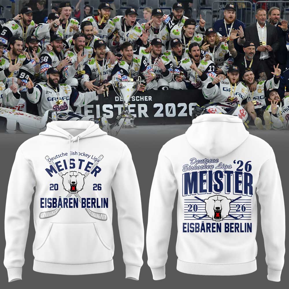 Eisbären Berlin Deutsche Eishockey Liga Meister 2026 Hoodie White