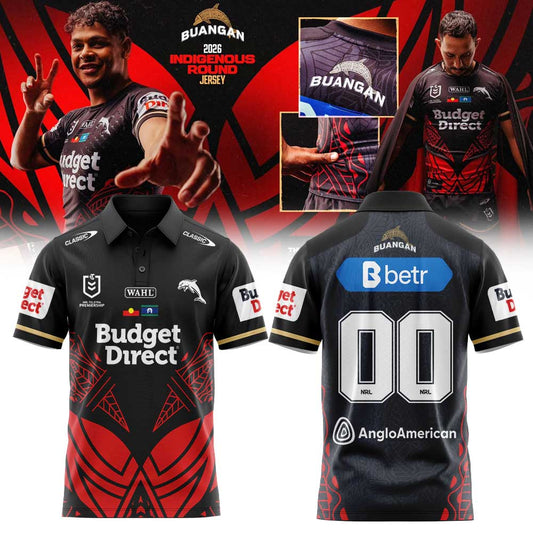 Dolphins 2026 Indigenous Buangan Edition Polo Custom Number