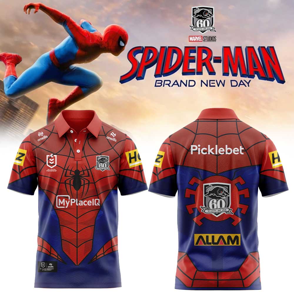 Penrith Panthers x Spider-Man 2026 Merch POLO