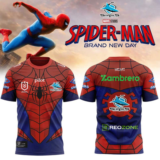 C Sharks x Spider-Man 2026 Merch Shirt