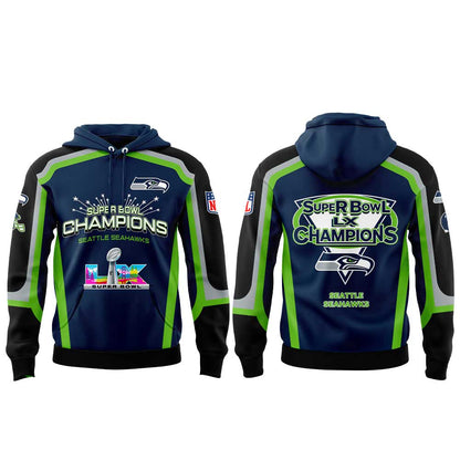 Seattle Seahawks Super Bowl LX Champions Limited Edition Hoodie