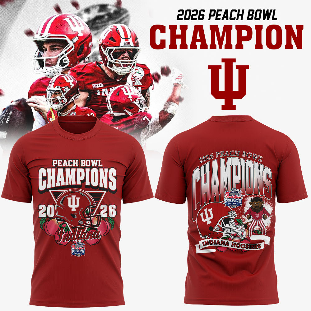Indiana Hoosiers Peach Bowl Champion 2026 Shirt