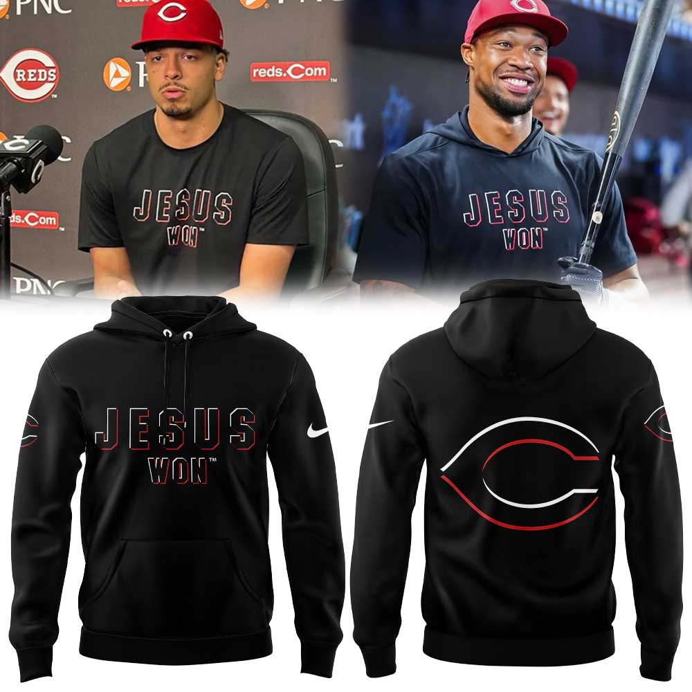 C Reds Jesus Won 26` Hoodie