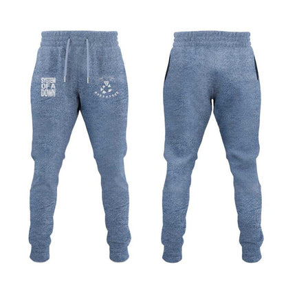 System Of A Down Queens of the Stone Age và Acid Bath Denim Jacket Light Blue
