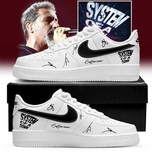 System Of A Down Queens of the Stone Age và Acid Bath Limited Signature Custom Name Shoes