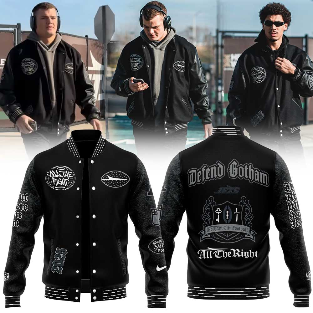 New York Jets x All The Right NFL Rivalries Varsity Jacket