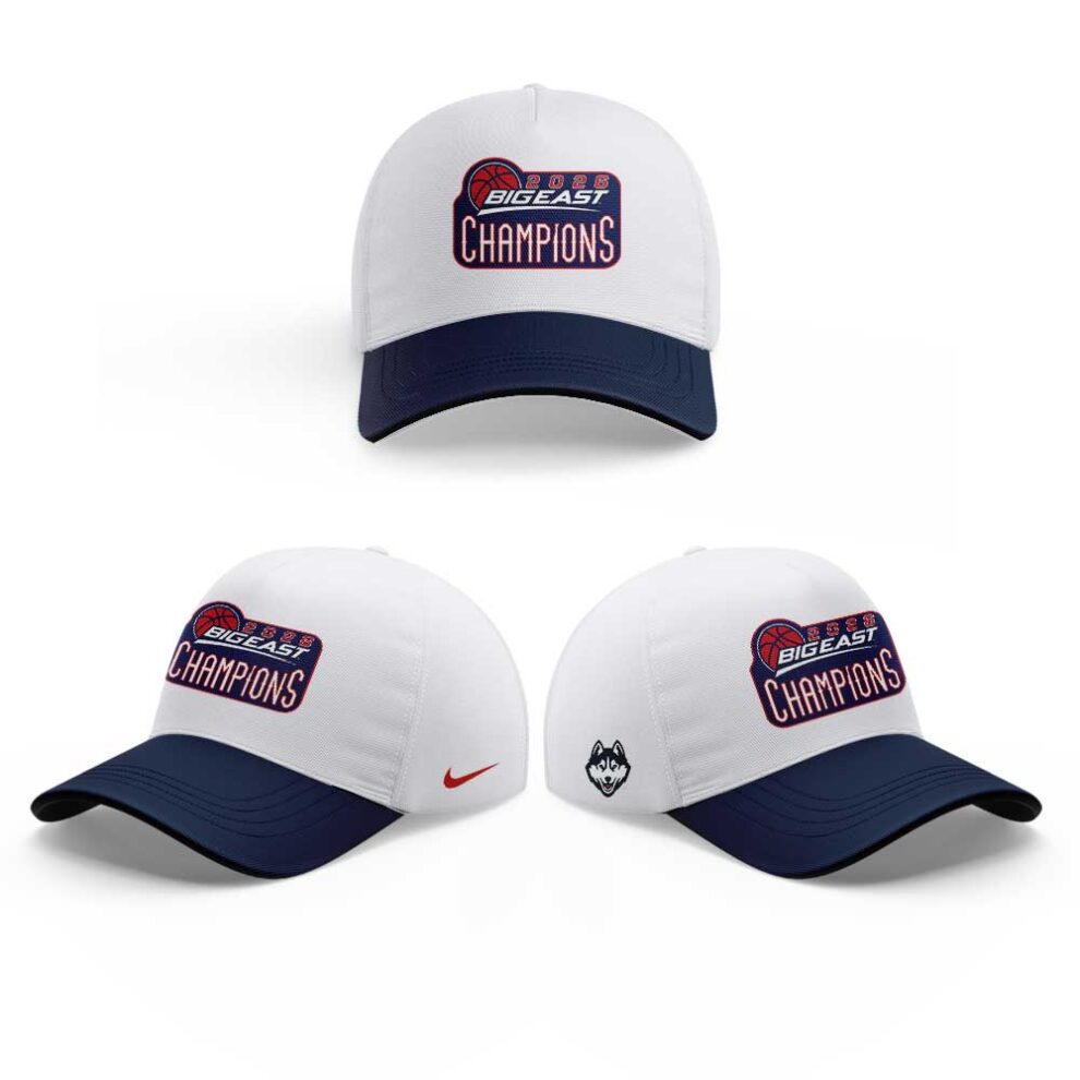 UConn Women™s Basketball 2026 BIG EAST Tournament Champions White Shirt V2