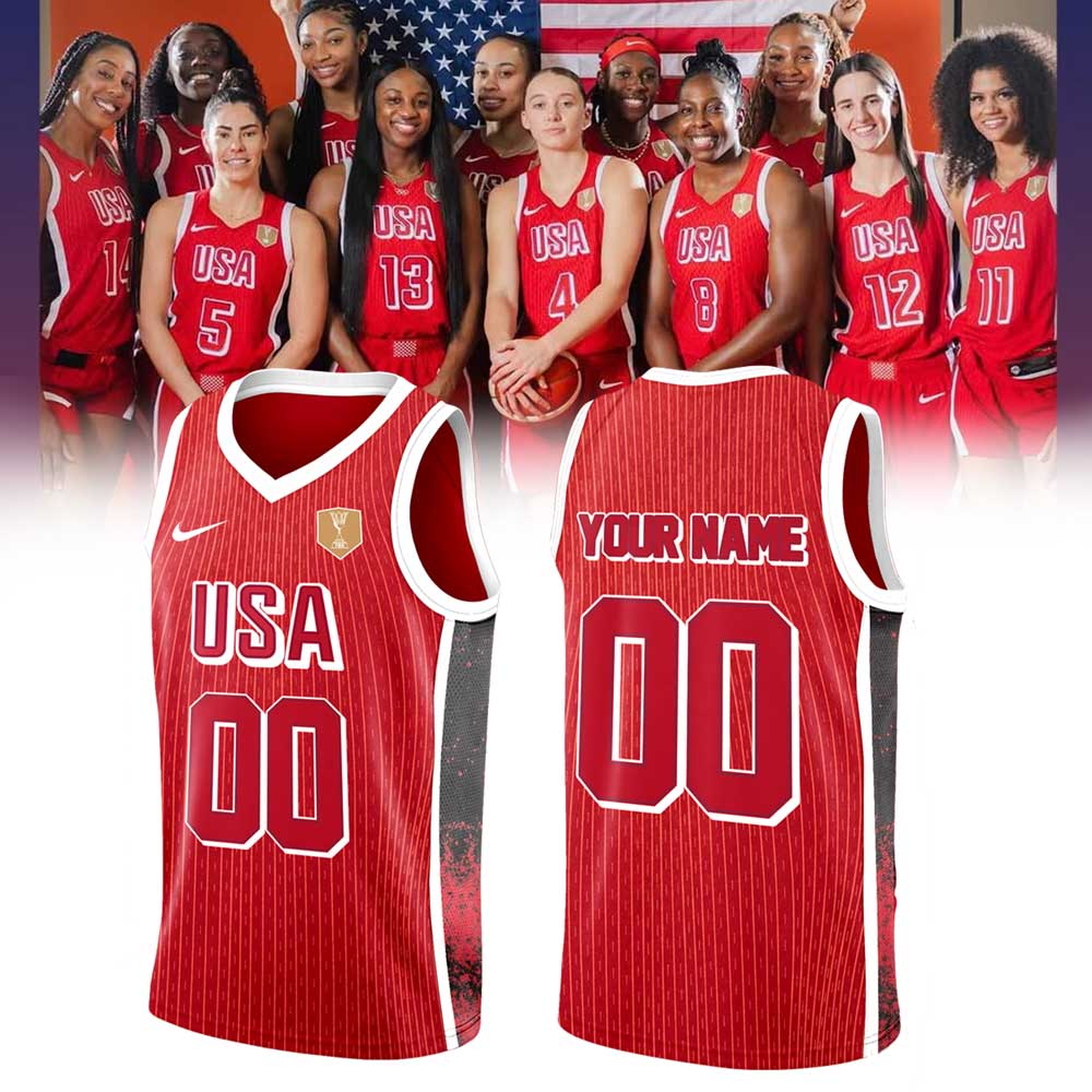 Team USA FIBA Women™s Basketball World Cup 2026 Qualifying Tournament Jersey Custom Name, Number