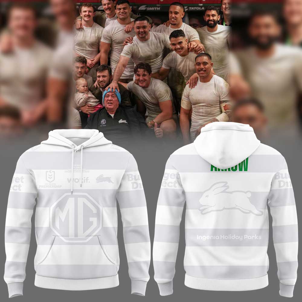 SS Rabbitohs Arrow White 2026 Hoodie