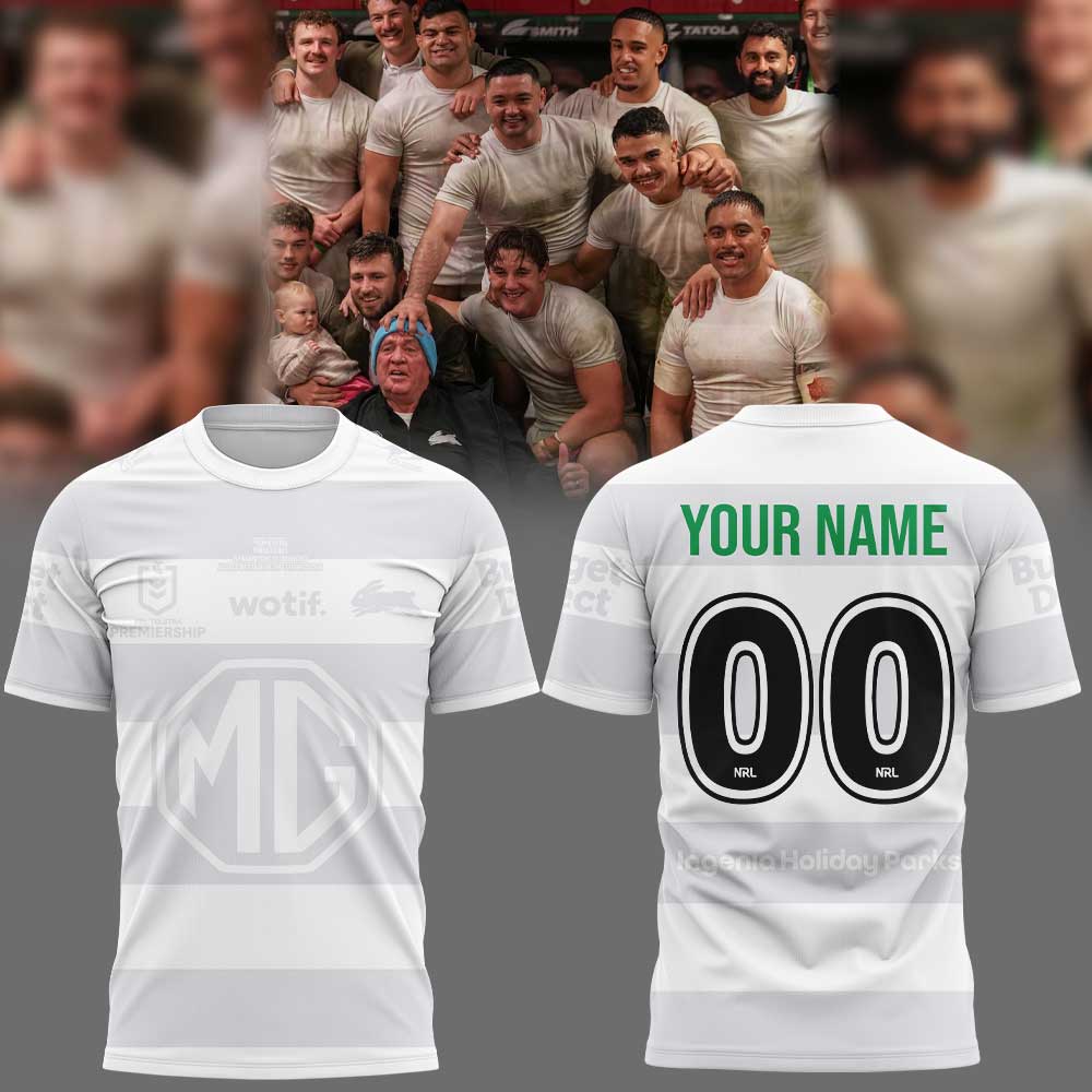 SS Rabbitohs Arrow White 2026 Shirt Custom Name, Number