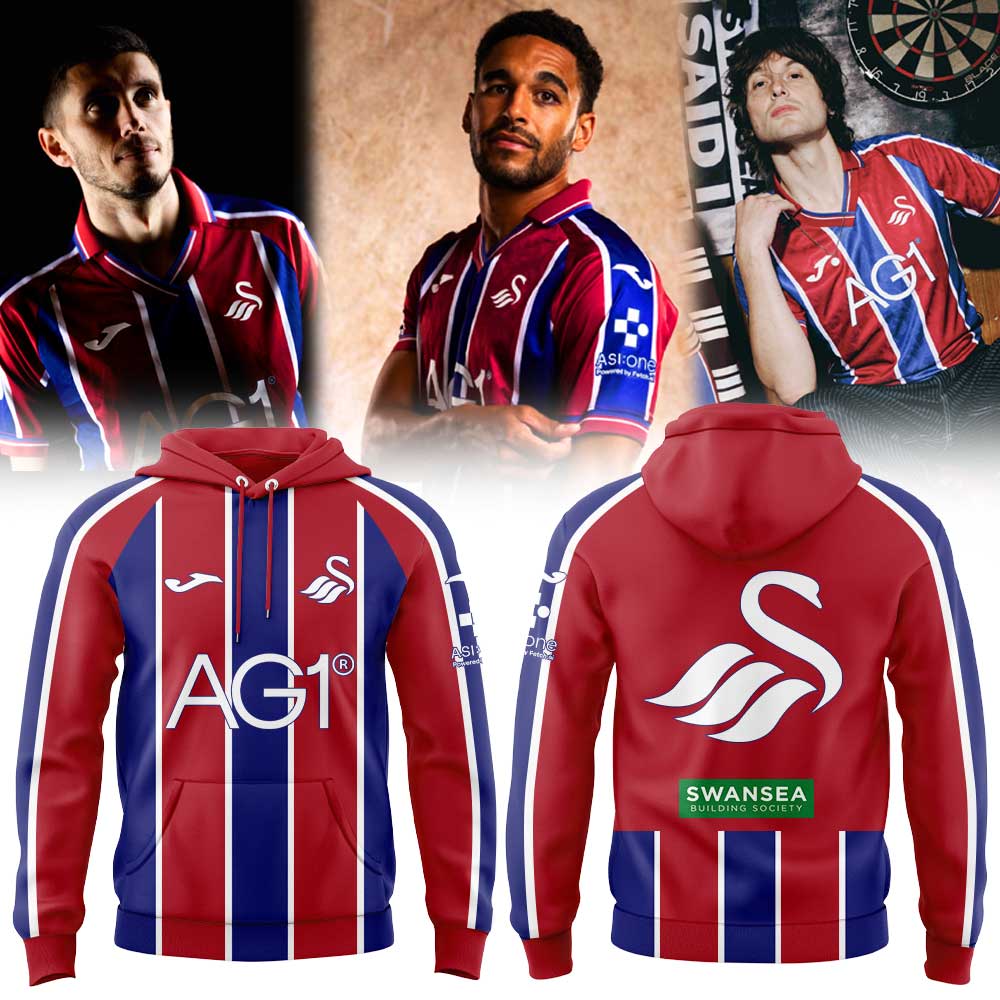 Swansea City AFC Away 26/27 90’s for the Swan’s Hoodie