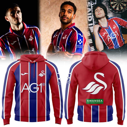 Swansea City AFC Away 26/27 90’s for the Swan’s Hoodie