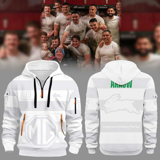 SS Rabbitohs Arrow White 2026 New Hoodie