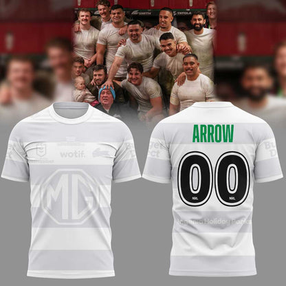 SS Rabbitohs Arrow White 2026 Shirt Custom Number