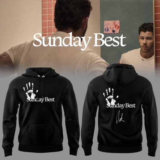 Nick Jonas Sunday Best 2026 Signature Black Hoodie