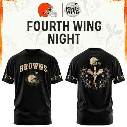 C Browns Fourth Wings Night Black Shirt