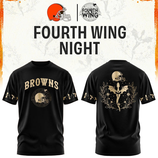 C Browns Fourth Wings Night Black Shirt