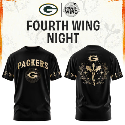 GB Packers Fourth Wings Night Black Shirt