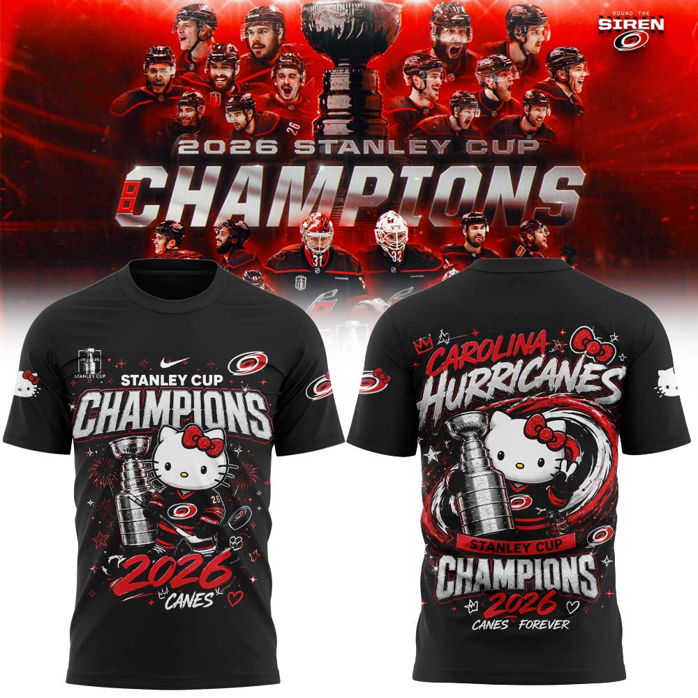 C Hurricanes x Hello Kitty 2026 Stanley Cup Champions Shirt