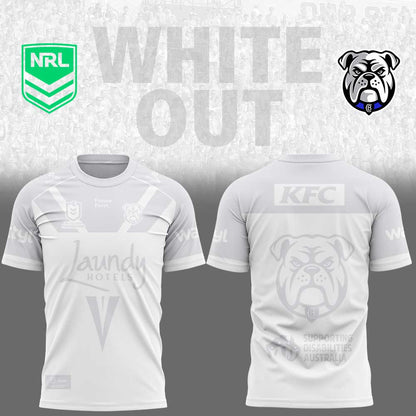 C-B Bulldogs White out NRL Limited Edition Shirt