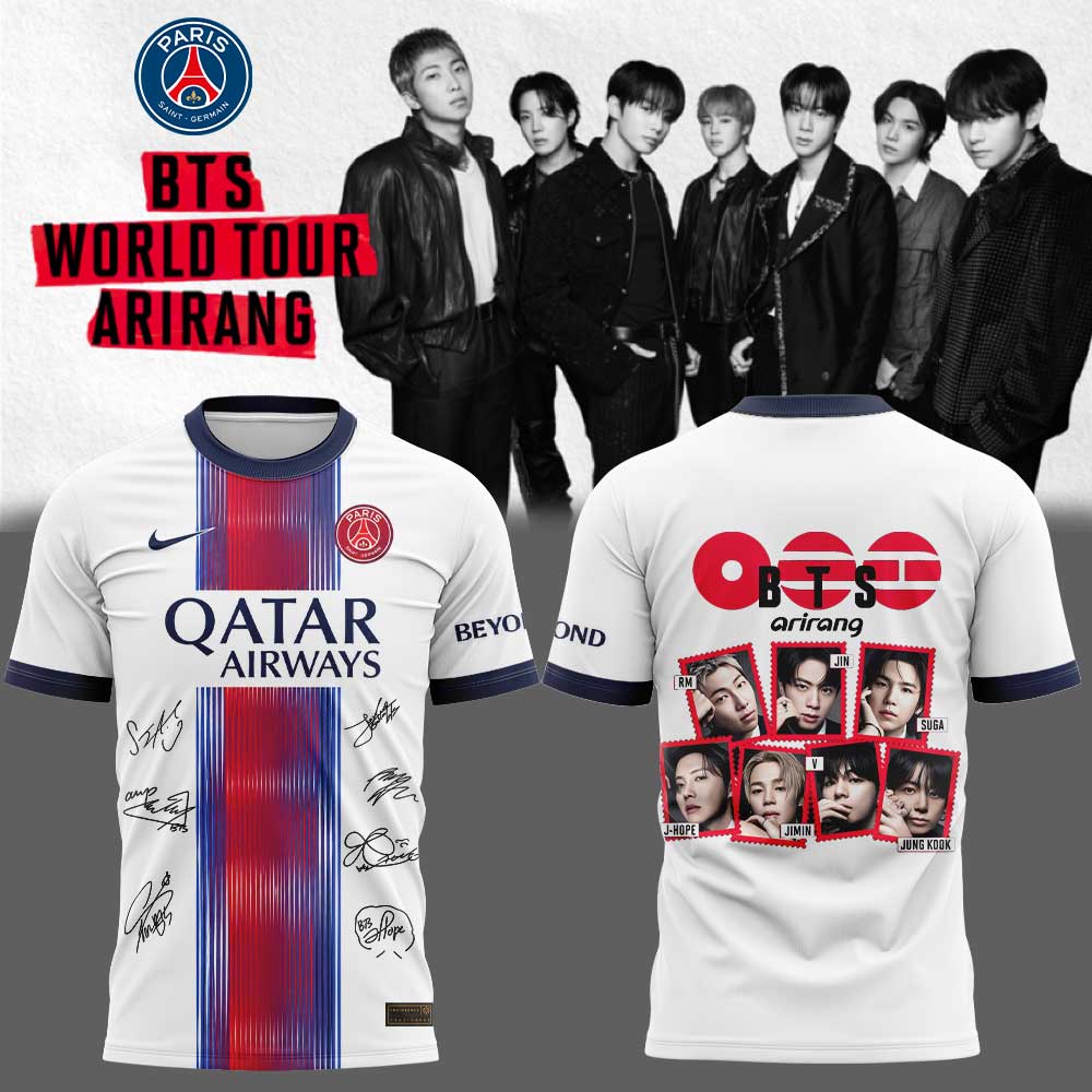 BTS WORLD TOUR “ARIRANG” x PSG Signature Limited Shirt