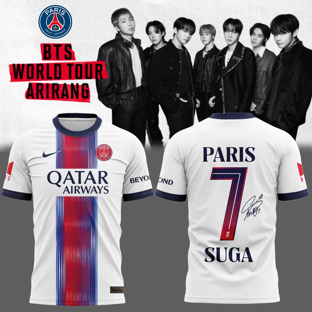 BTS Jungkook WORLD TOUR “ARIRANG” x PSG Signature Limited Shirt