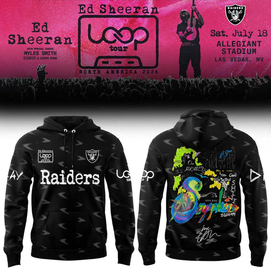 Ed Sheeran The Loop Tour 2026 in Allegiant Stadium Signature Limited Edition Hoodie