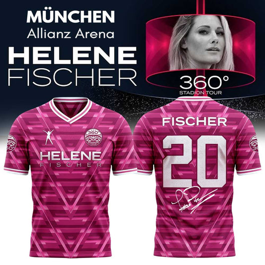 Helene Fischer 360° Stadion Tour in Allianz Arena-FC Bayern Munich Signature Limited Jersey Pink