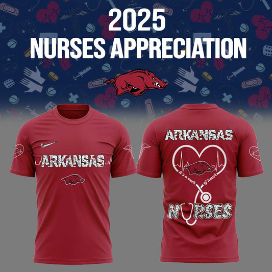 Arkansas x Nurses Appreciation 2025 Combo Shirt