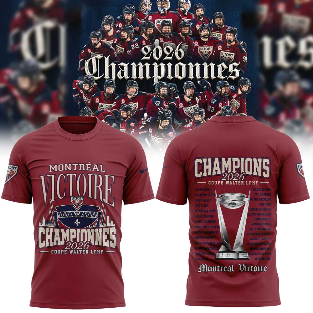 Victoire de Montréal championne Coupe Walter LPHF 2026 Limited Shirt Red