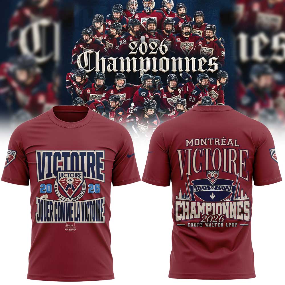 Victoire de Montréal championne Coupe Walter LPHF 2026 Limited Shirt Red V2