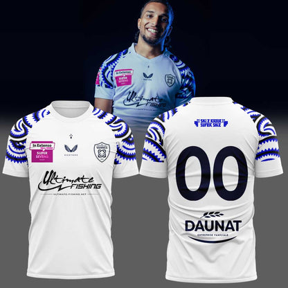 Rugby Club Vannes 𝐒𝐮𝐩𝐞𝐫 𝐒𝐞𝐢𝐳 𝐒𝐞𝐢𝐳 𝐁𝐫𝐞𝐮𝐫 Shirt