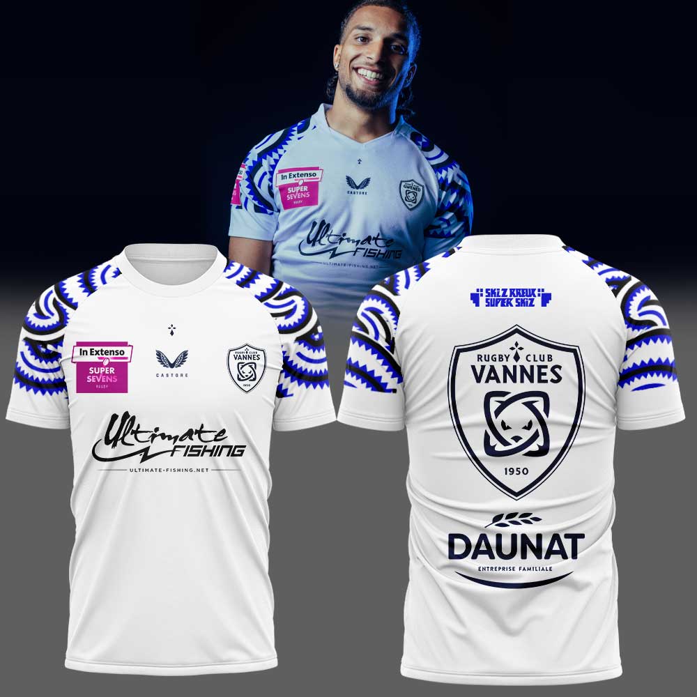 Rugby Club Vannes 𝐒𝐮𝐩𝐞𝐫 𝐒𝐞𝐢𝐳 𝐒𝐞𝐢𝐳 𝐁𝐫𝐞𝐮𝐫 Shirt