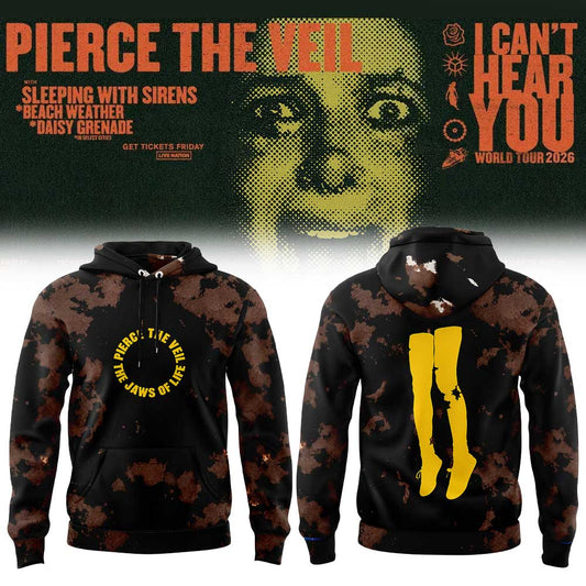 Pierce the Veil I Can’t Hear You World Tour 2026 Limited Edition Hoodie