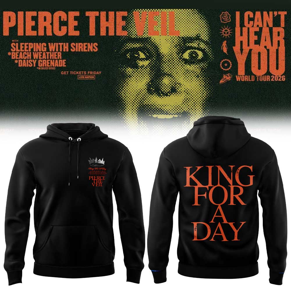 Pierce the Veil I Can’t Hear You World Tour 2026 Limited Edition Hoodie