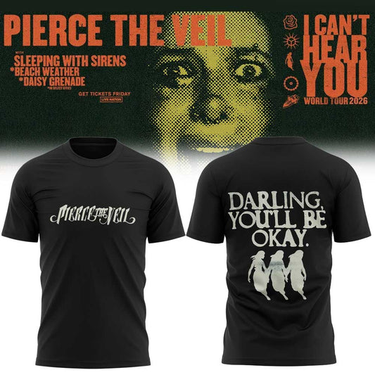 Pierce the Veil I Can’t Hear You World Tour 2026 Limited Edition Shirt