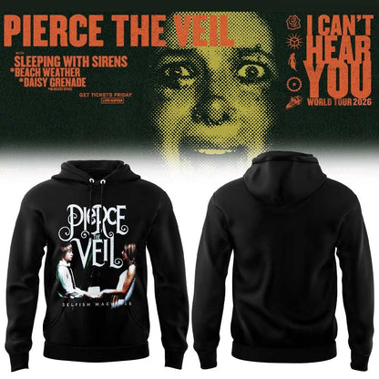 Pierce the Veil I Can’t Hear You World Tour 2026 Limited Edition Hoodie