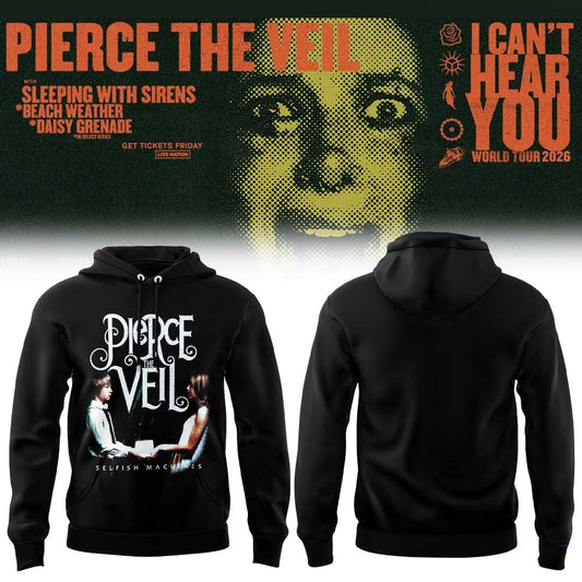 Pierce the Veil I Can’t Hear You World Tour 2026 Limited Edition Hoodie