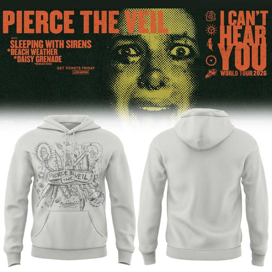 Pierce the Veil I Can’t Hear You World Tour 2026 Limited Edition Hoodie