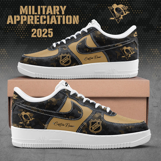 P Penguins 2025 Military Appreciation Custom Name Shoes AF