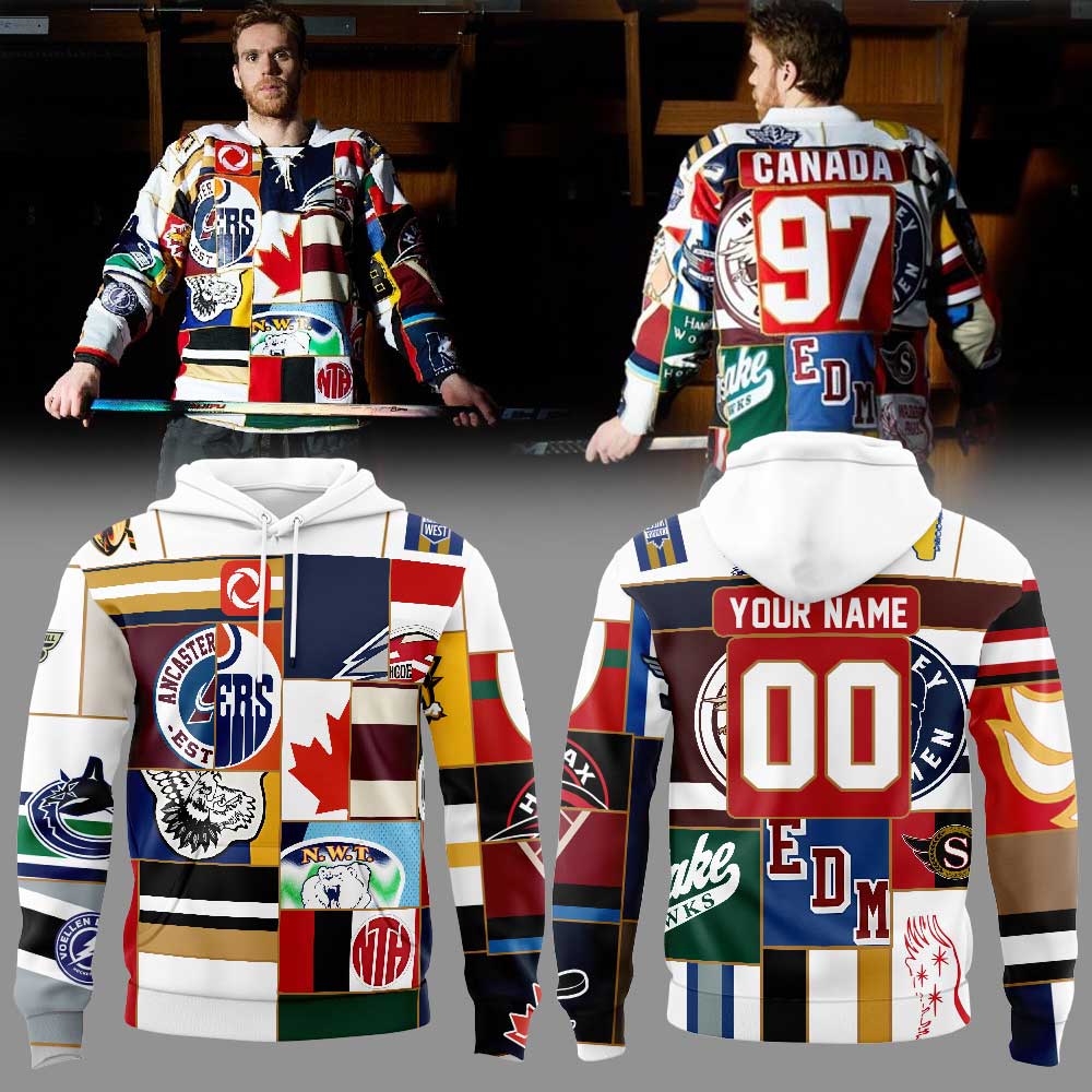 Rogers and McDavid unveil The Great Canadian Hoodie Custom Name, Number