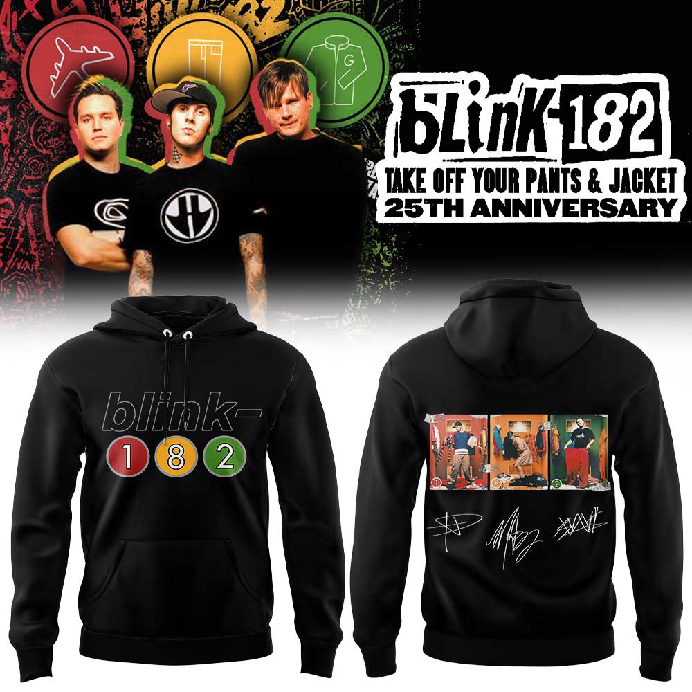 Blink-182 Day Pop-Up 25th album Take Off Your Pants and Jacket Limited Hoodie