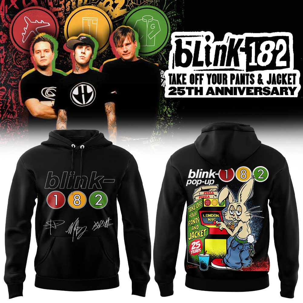 Blink-182 25th Anniversary Signature Collection – Limited Edition Hoodie
