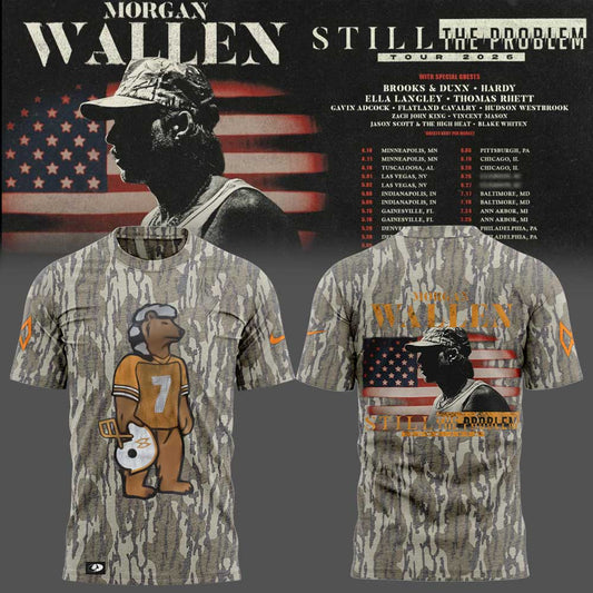 Morgan Wallen Still The Problem Tour 2026 Combo Shirt Camo