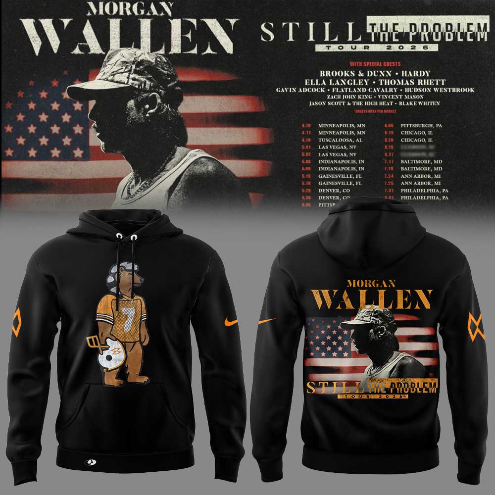 Morgan Wallen Still The Problem Tour 2026 Combo Hoodie Black
