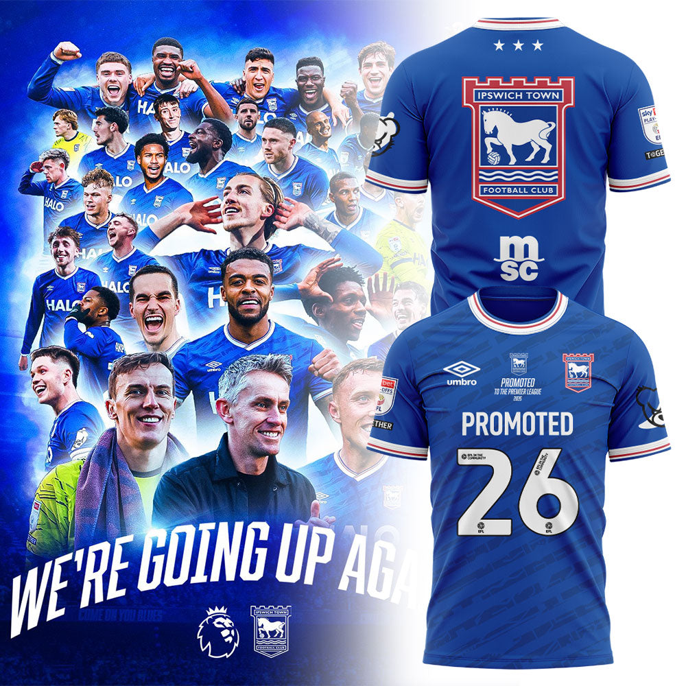 Ipswich Town Promoted 2026 EFL Championship Shirt V2