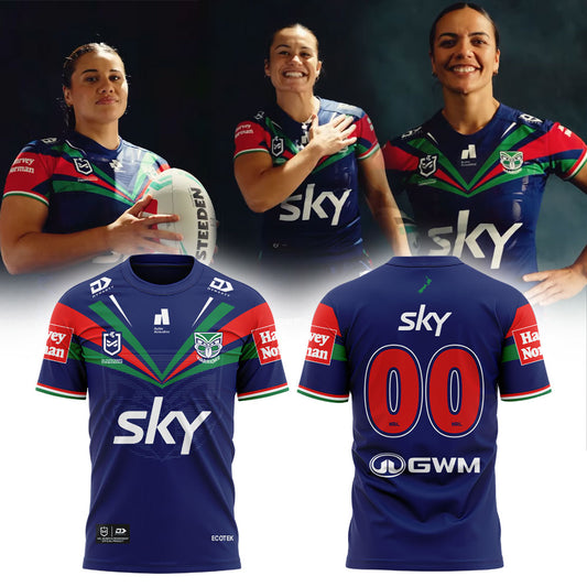 New Zealand Warriors NRLW home 2026 Shirt Custom Number