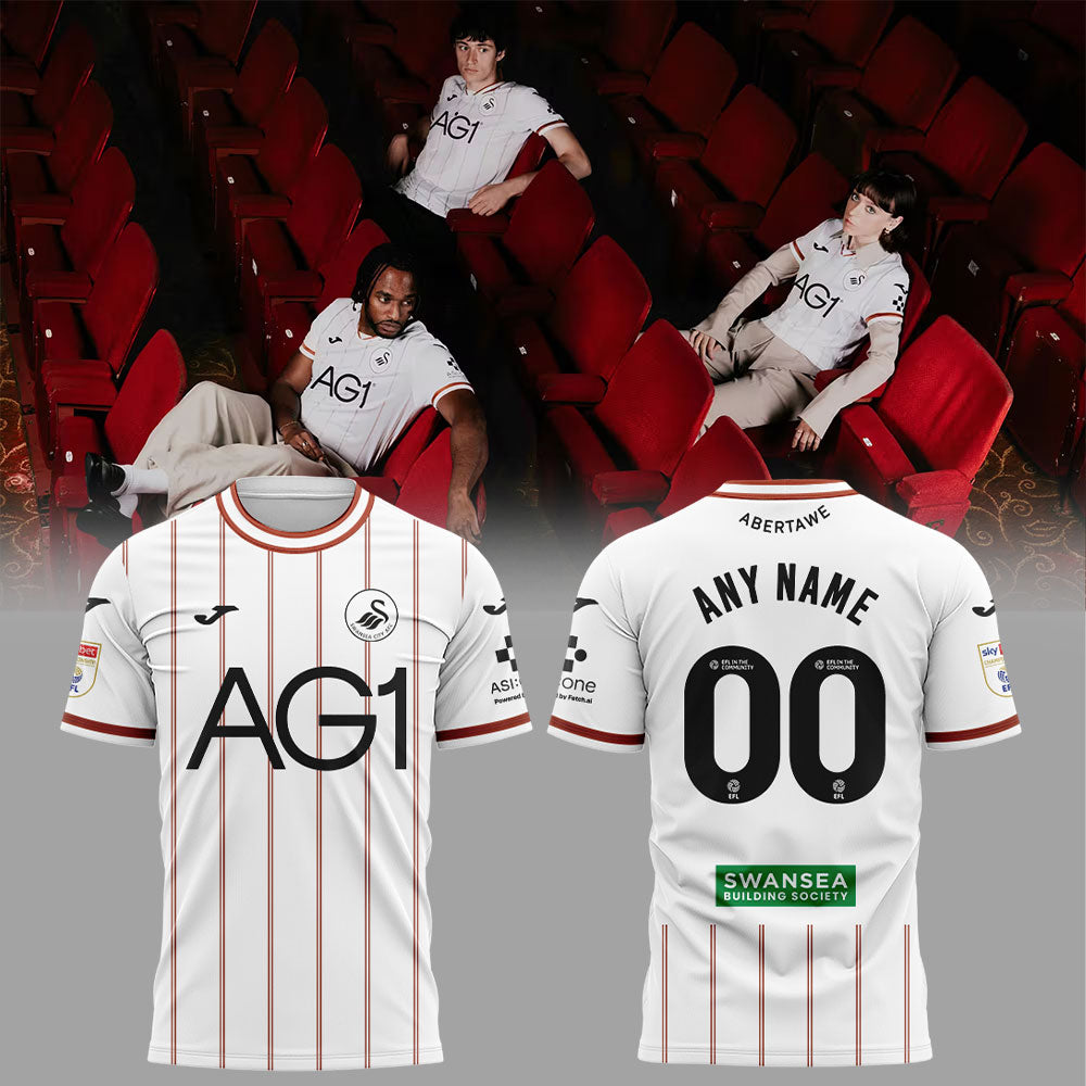 Swansea City AFC – First kit unveiled. Our new home kit. Shirt Custom Name, Number
